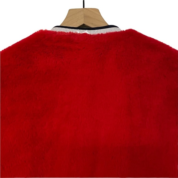 Kidpik Girls Youth Faux Fur Full Zip Fall Winter Bomber Jacket SZ 16 in Red - Picture 5 of 9